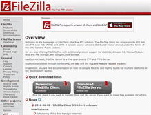 Tablet Screenshot of filezilla-project.org